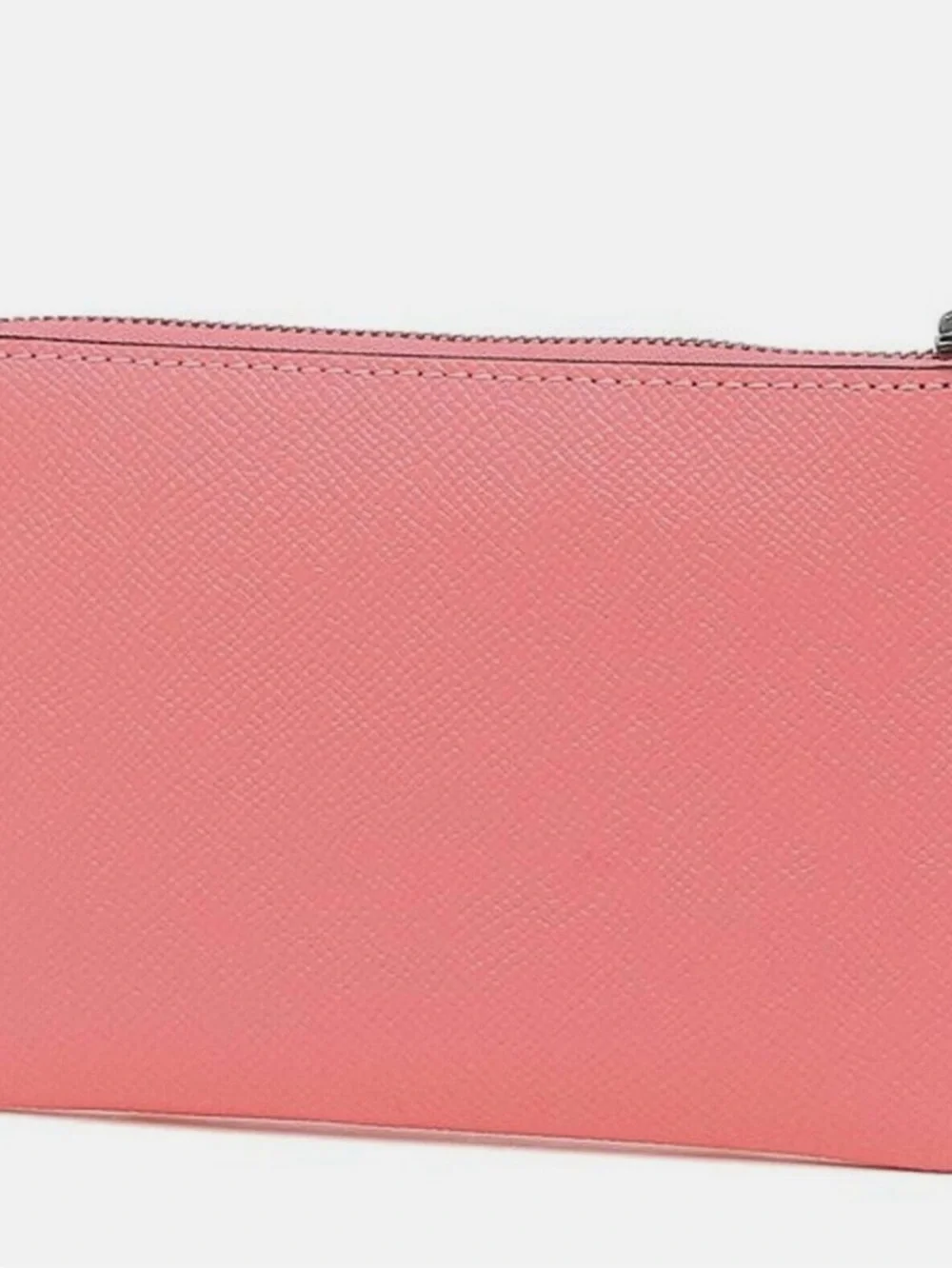 COACH Corner Zip Wristlet Case Wallet Clutch Pink Lemonade Logo 58032 NWT